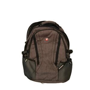Swiss Gear 3760 Laptop Backpack Gray Black Red 28L